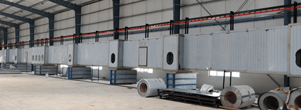 Fully Automatic Powder Coating Plant for 6m long Insulated Sandwich Panels